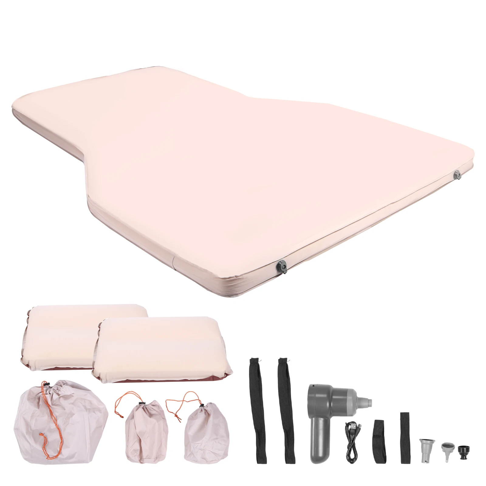 

2.36 Inch Thick Camping Mattress Pad with Pillow Camping Mat Easy Inflate&Deflate for Backpacking Hiking Traveling