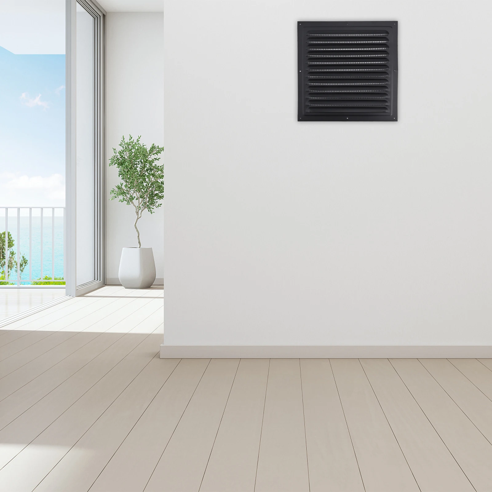 Home Ventilation Exterior Wall Grille 250x250mm Vent Cover Exhaust And Intake Ventilation Nylon Mesh Included Well-crafted