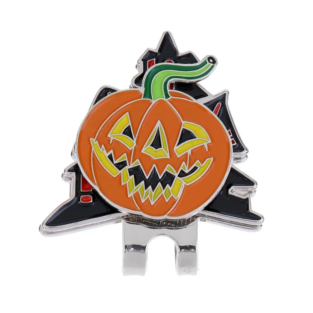 Halloween Pompoen Magnetische Cap Vizier Clip-on Golfbal Markers Golfaccessoires