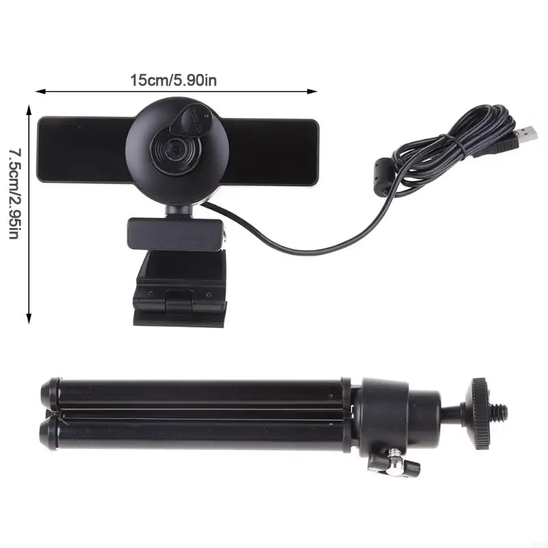 20CB 1080P كاميرا ويب للأعمال مع ميكروفون مدمج USB كامل عالي الوضوح كاميرا ويب كمبيوتر التوصيل والتشغيل مع الخصوصية C