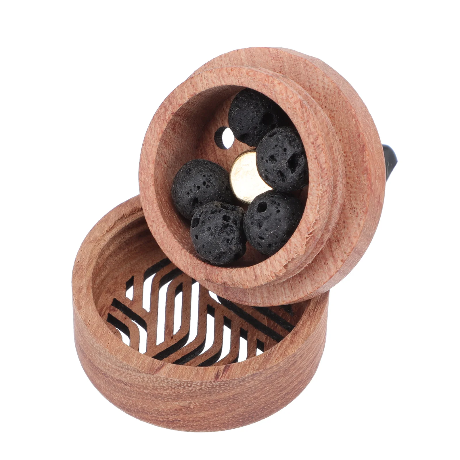 Aroma Diffuser Car for Oils Essential Wood Necessity Scents In-car Perfume Stainless Steel Wooden Clip Decorative