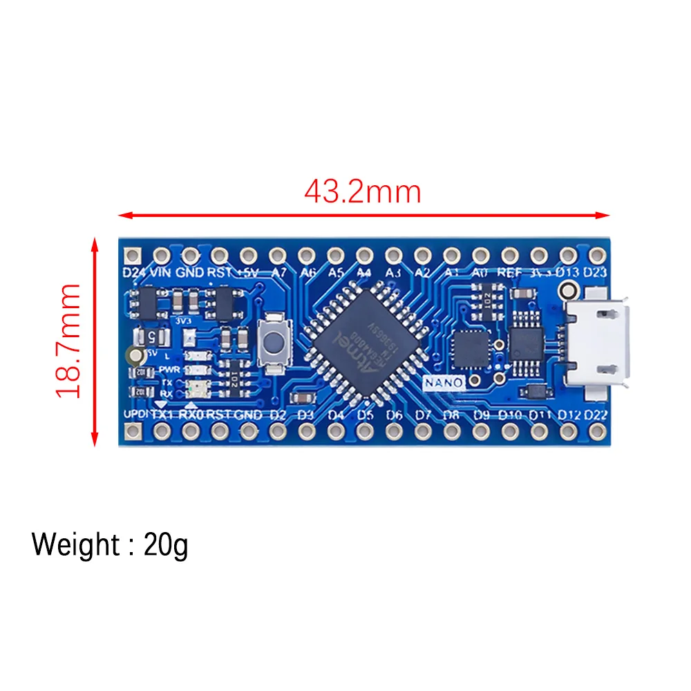 Atmega4808 Thinary Nano controller compatible for Arduino Nano   Upgraded Atmega328 CH340 UPDI Downloader