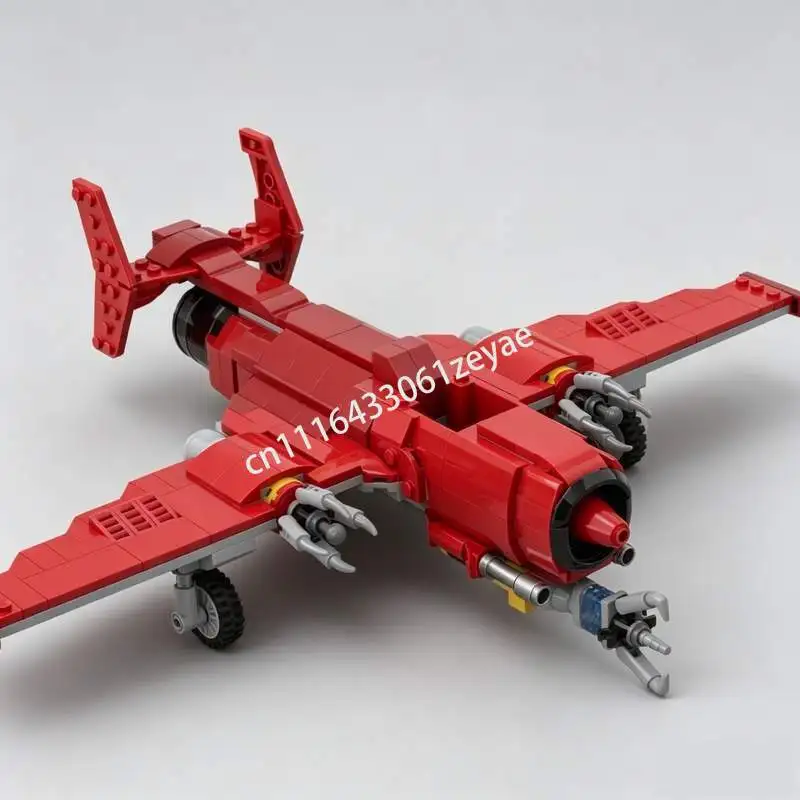 

458PCS Fighter Jet Aircraft Model Building Blocks Assembly Bricks Creative Spaceship Toy Puzzle Holiday Gift Collection Display