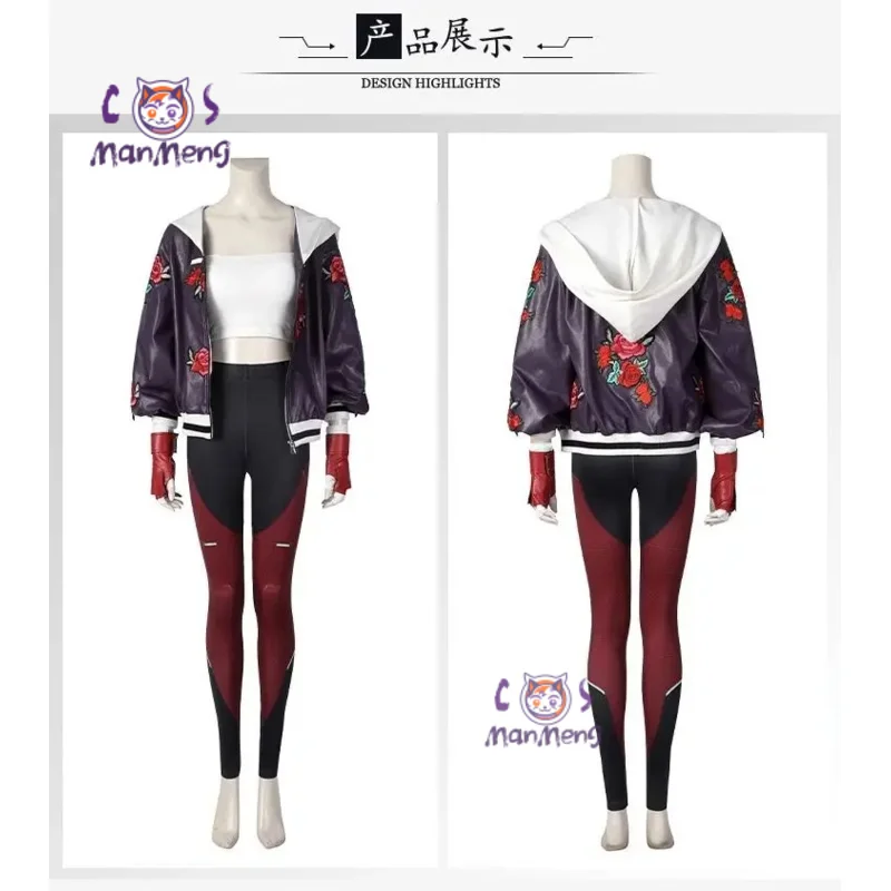 

Game Kiriko Overwatch OW cosplay costume Coat pants headphones headwear gloves prop set Halloween fashion men women uniform