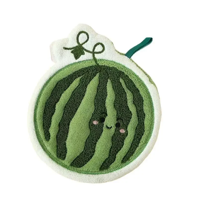 Frucht-Handtuch, Küchen-Absorptions-Reinigungstuch, Hängendes Schnelltrocknendes Korallenfleece-Tuch, Badezimmer-Blumen-Handtuch, Haushaltszubehör – Detail 8