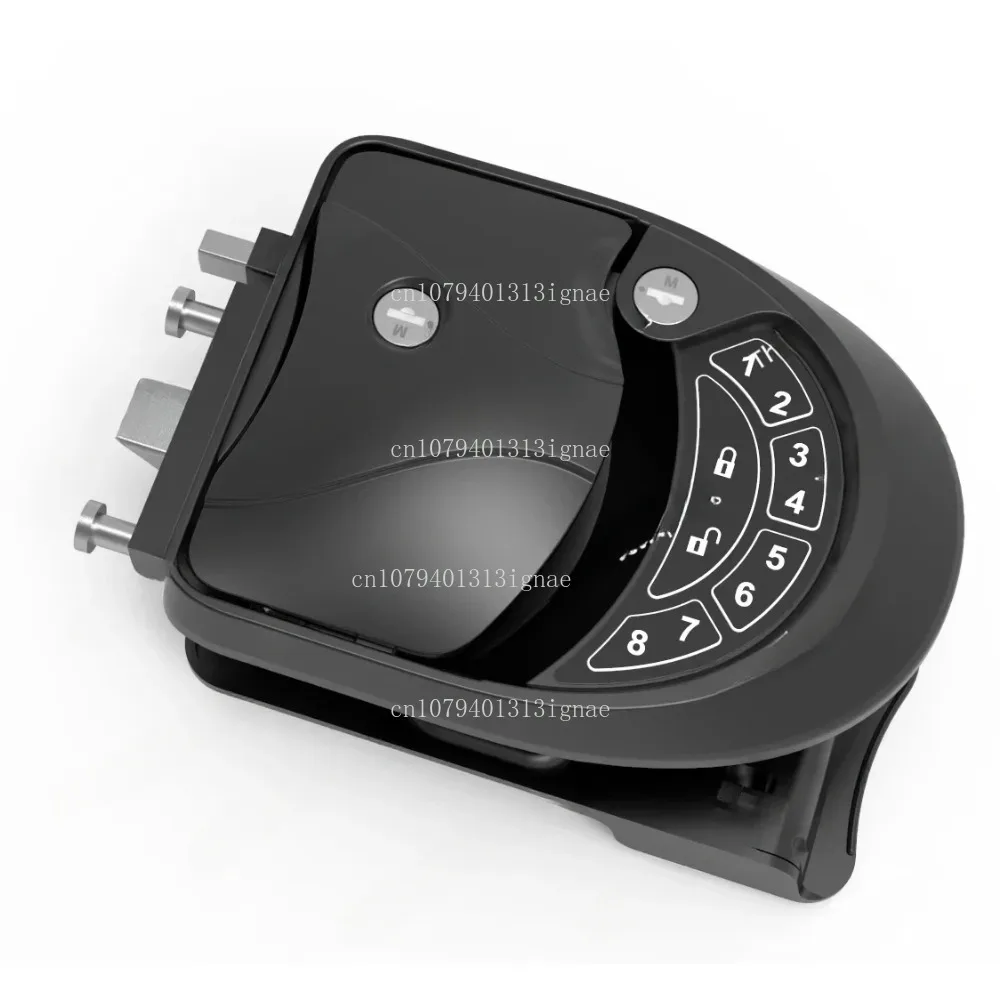 Handle Knob Deadbolt Black Digital rv Door Lock RV Entry Door Lock with Camper Trailer Wireless Control Metal Latch