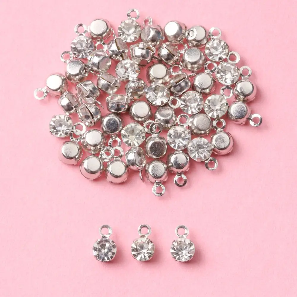 50pcs High Quality Craft Sewing Buckle Patchwork Decoration  Buttons DIY  Clothes Mini Button Rhinestone Buckles