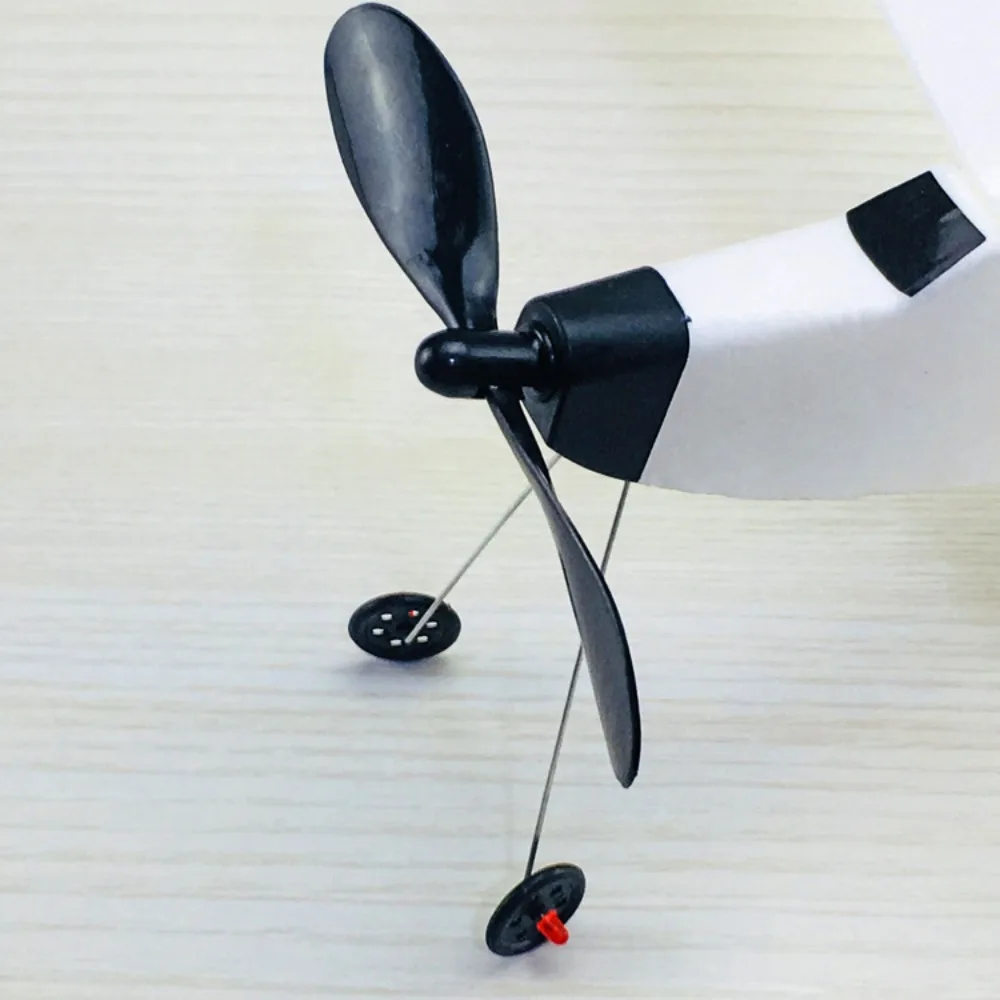 

New Ligthweight Airplane Glider Model Popular 2 Styles Rubber Band Powered Helicopter DIY Assemble Airplanes for Outdoor