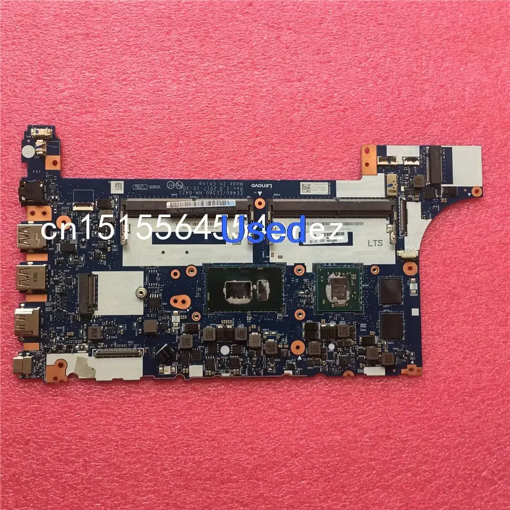 Used Mainboard For Lenovo Thinkpad E480 E580 Motherboard Mainboard I7-8550u SWG 2g 01lw920