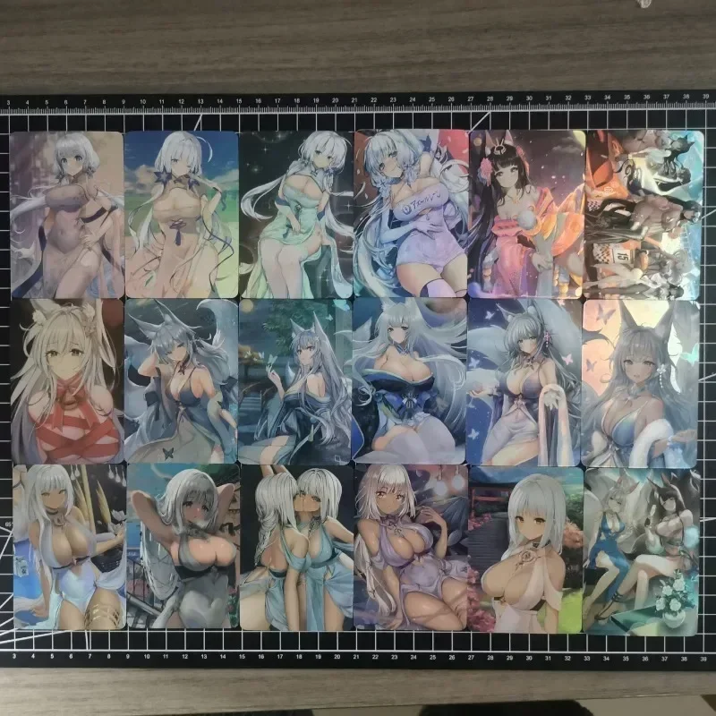 

Azur Lane IJN Shinano HMS Illustrious Cards 18Pcs/set Game Collection Cards ACG Sexy Colorful Cards Kawaii Toys Gifts