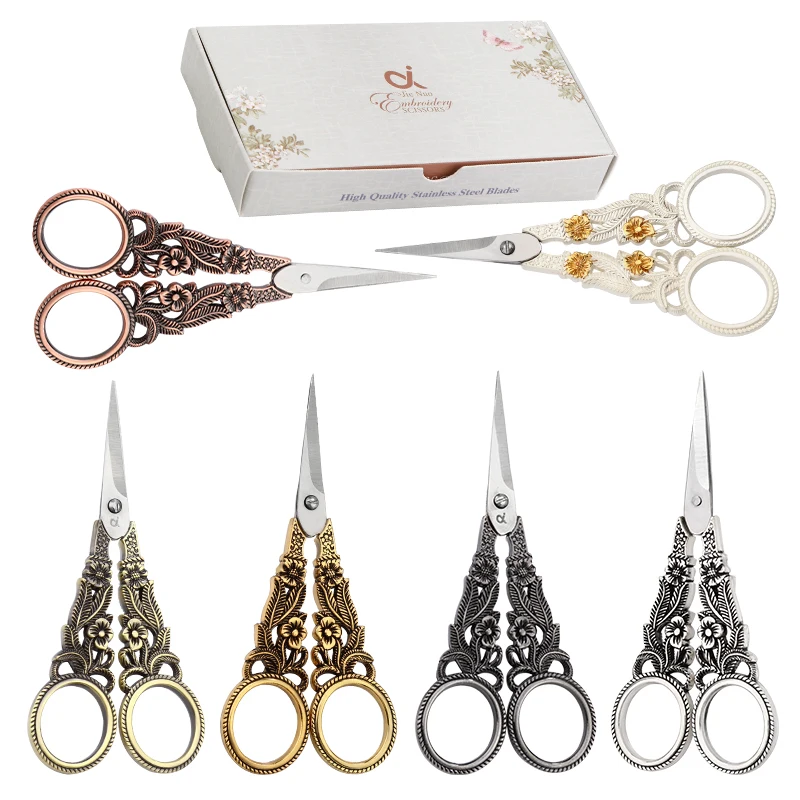 

SHWAKK New Arrive Vintage Tailor Sewing Scissors DIY Craft Thread Small Scissor For Sewing And Needlework Cutting Shears