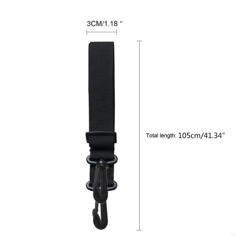 54DF Pram Stroller Shoulder Strap Wheelchair Carriage Bag Carry Strap Hooks Hanger