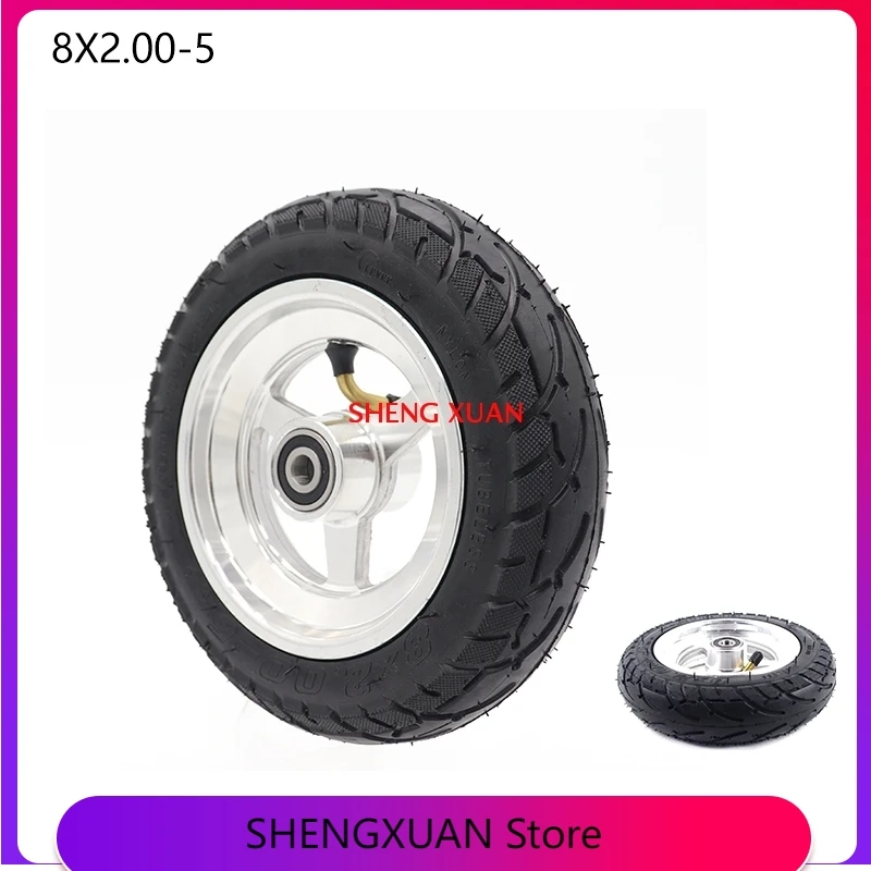 

8x2.00-5 skid tires for 8 inch electric bike motorcycle pneumatic tires and alloy wheels