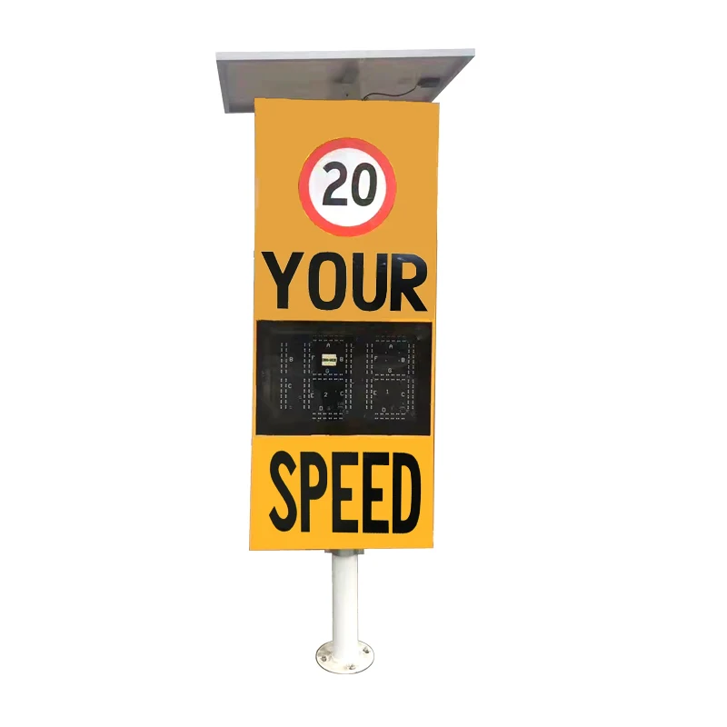 Factory Portable LED Traffic Signs Speed Detector Solar Radar Speed Limited Sign Speed Radar Sign