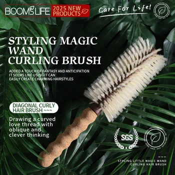 Boar Bristle Curling Hair Brush 1