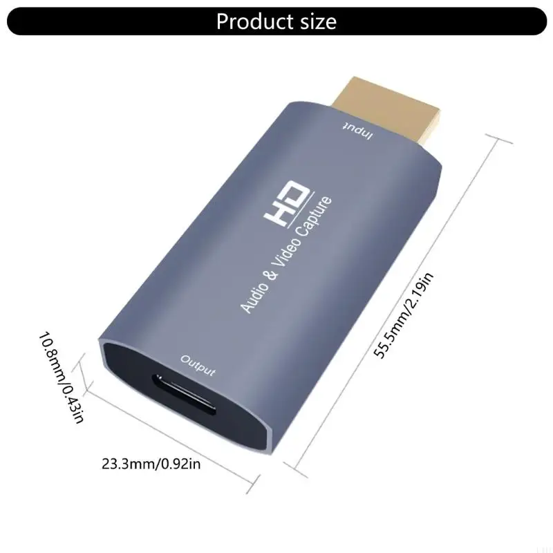 L41F 4K HDTV до USB C CAPLEAR CARPTURE 1080P 60 Гц потоковые видеомачеты с адаптером типа C для оконных систем