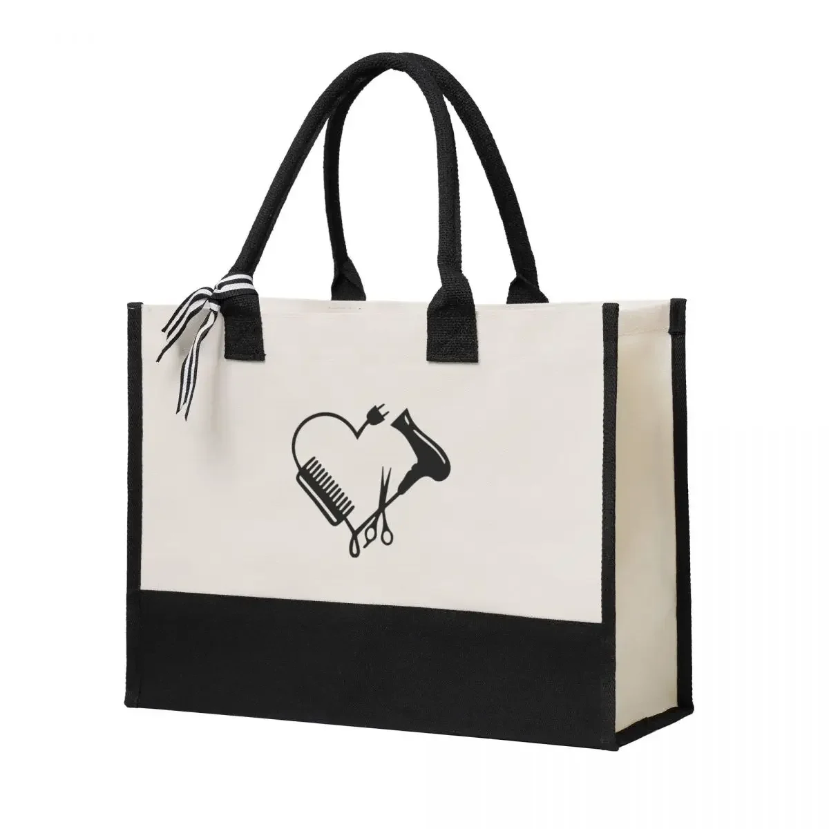 Hair Dresser Heart Canvas Bag Shopping Bag Wedding Decoration Travel Wedding Bag best wedding gift