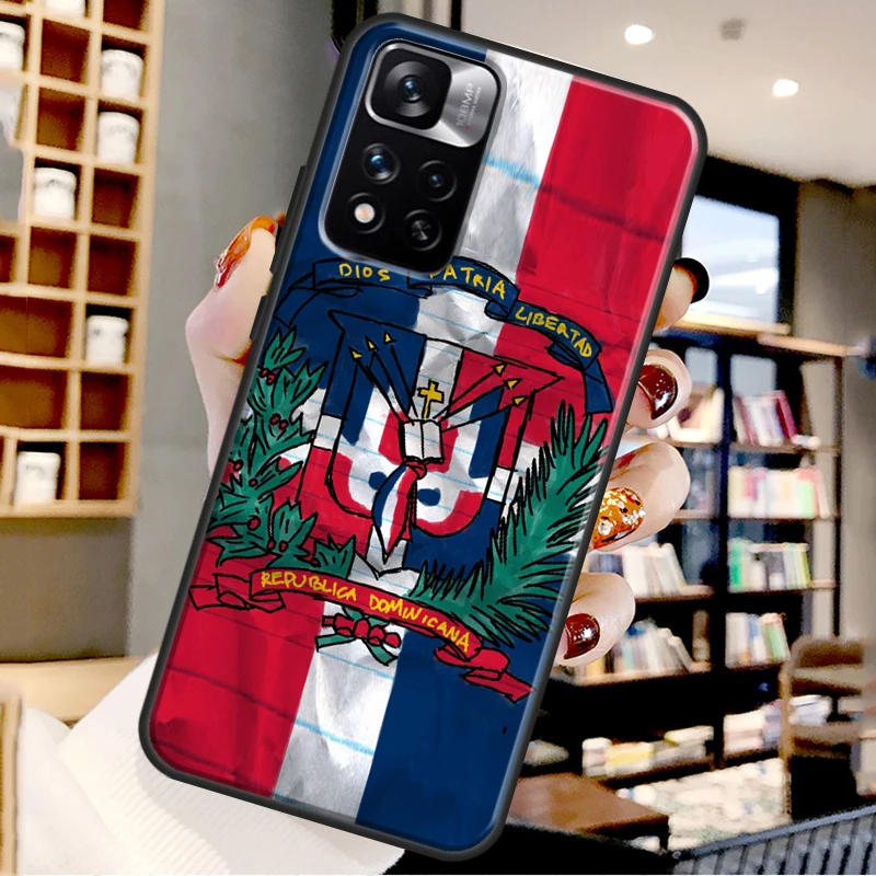 Dominican Republic Flag Case For Xiaomi Redmi Note 12 11 10 9 8 Pro Note 12S 11S 10S 9S Cover For Redmi 9 10 12 C