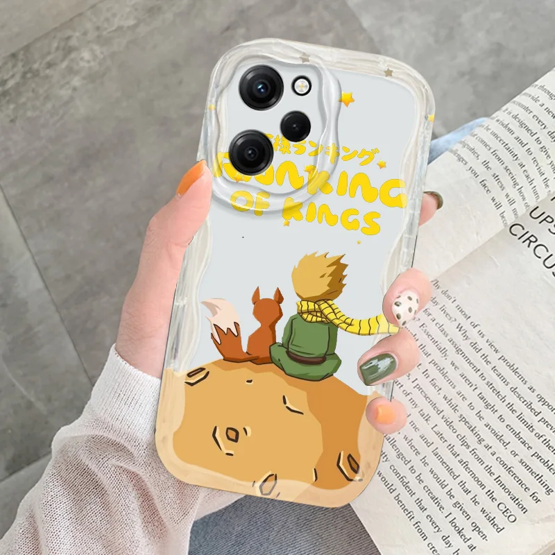 Le Petit Prince Cream Phone Case For OPPO Realme 5 6 7 8 10 11 12 6i Pro Plus (Global) C2 11 12 15 2021 silicone Funda Cover