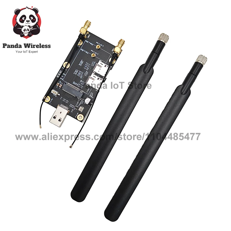 

NGFF M.2 Key B to USB 3.0 Adapter 5G 4G LTE Modem Modules SIM Card Slot Dual Antennas For RM520N RM530N EM05 EM06-E EM12-G