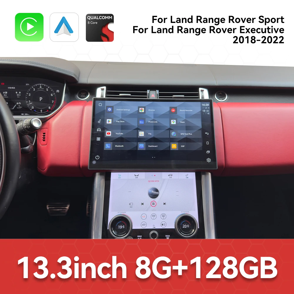 

13.3 Inch HD Screen Android 13 Car Radio For Land Range Rover Sport/Executive 2018-2022 Car GPS Navigation Multimedia Player