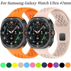 Cinturino in Silicone morbido per Samsung Galaxy Watch Ultra 47mm cinturino sportivo cinturino per Samsung Watch Ultra Correa accessori