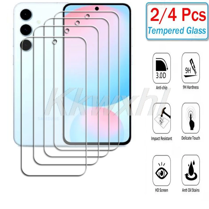 2-4PCS Tempered Glass For Samsung Galaxy S21 FE GalaxyS21FE S21FE S20 S22 S23 S24 S25 S25FE S23FE Screen Protector Cover Film