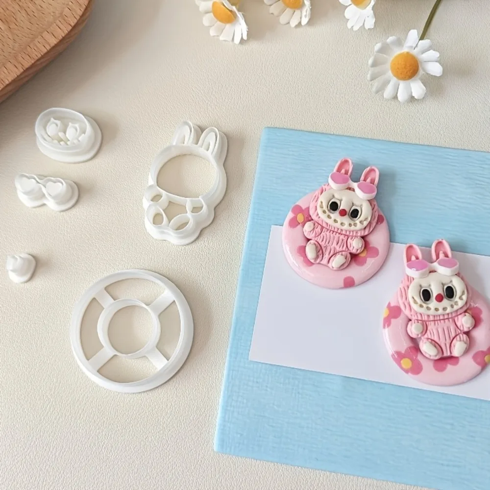 5Pcs Exquisite Cartoon Themed Polymer Clay Cutters Set  Swimming Ring Pattern Molds for DIY Jewelry Making