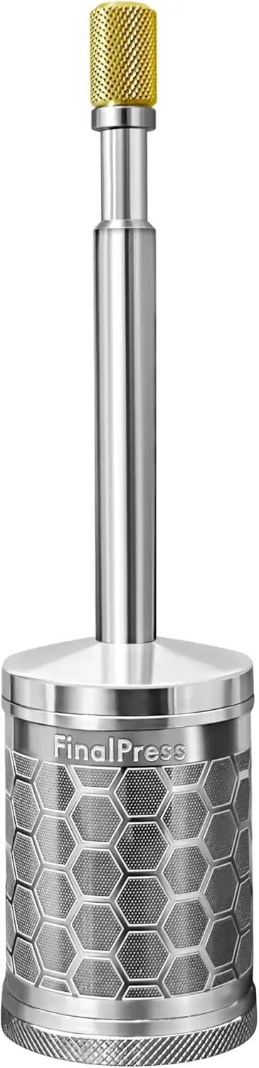 

Portable Coffee & Tea Maker V3 with Bottom Lid for Easy Cleanup | Stainless Steel Micro French Press | Ideal for Travel, Home