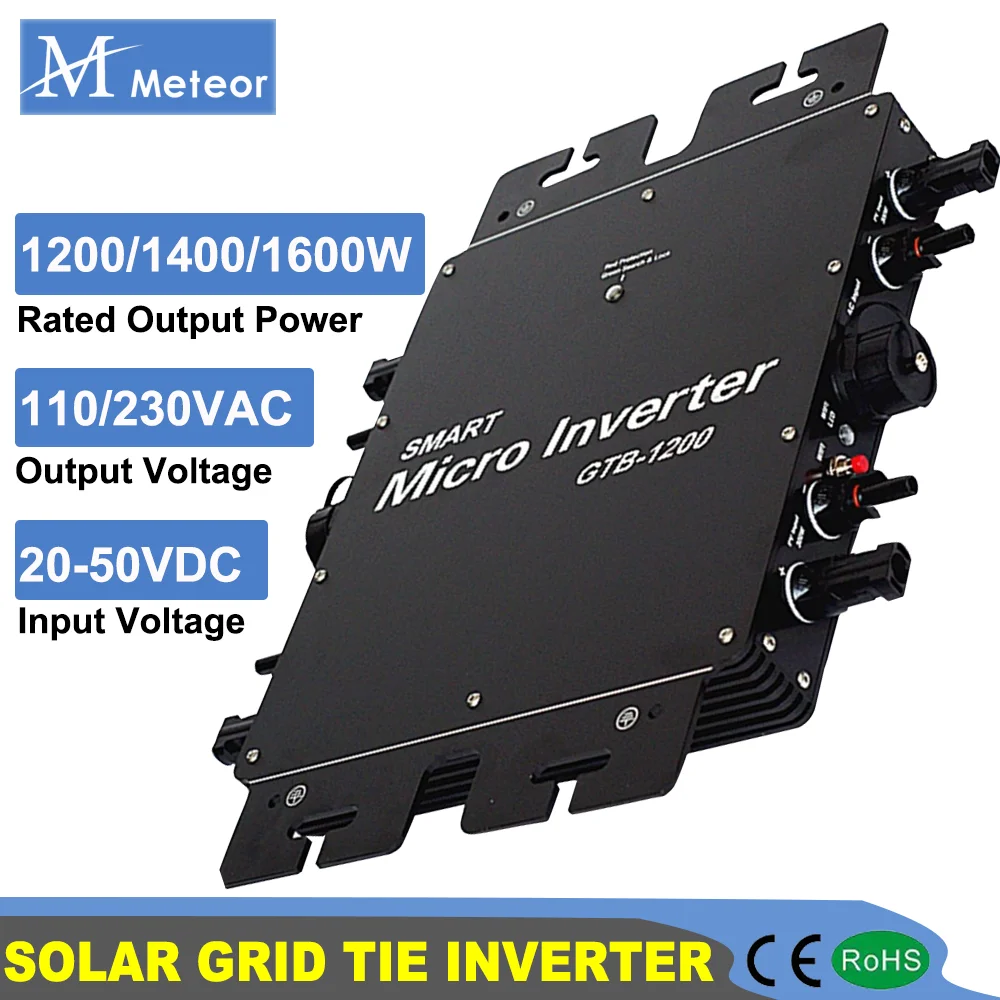 micro inversor de grade solar conversor ip65 a prova dagua eletrodomestico 1600w 1400w 1200w mppt dc 2250v para 220v ac 110v 01