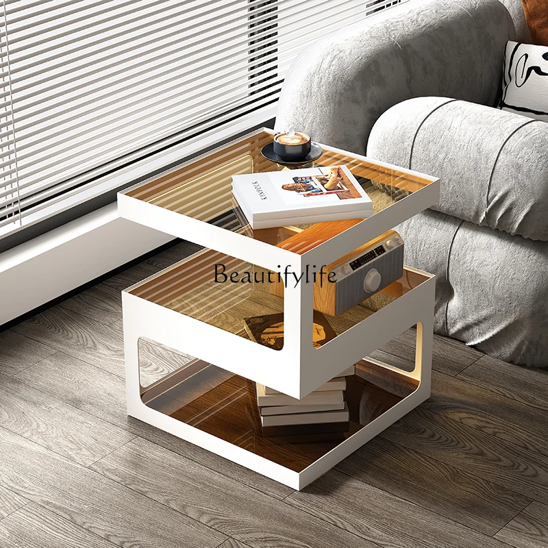 

Cream wind sofa small side few living room light luxury balcony bedroom bed and breakfast hotel bedside table