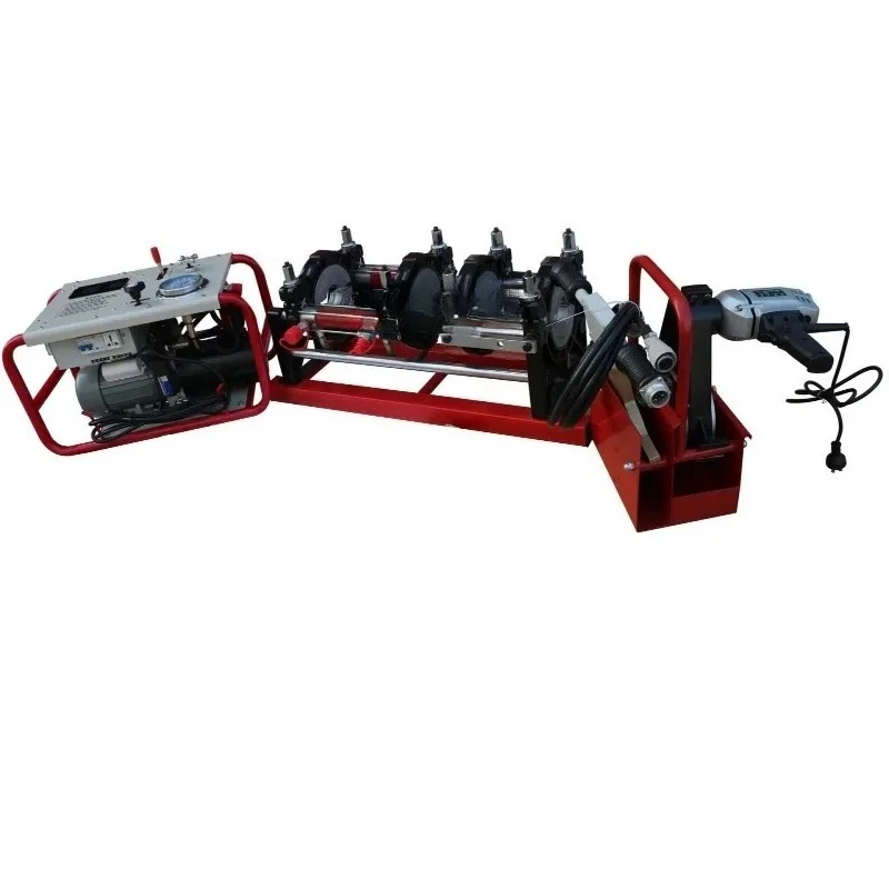 Soldadora hidráulica de fusión a tope HDPE PPR PE para tubos de plástico HP160-315