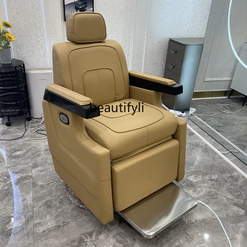 Head Therapy Electric Beauty Hair Chair Multifunctional Eyebrow Shaving and Putting down Physiotherapy Health Care Chair