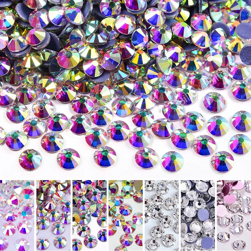 Glitter Non Hotfix Rhinestones SS20 стразы Strass 네일파츠 DIY Nails Crystals Diamond For vestidos Dress Nail Art Nail Charms B2012