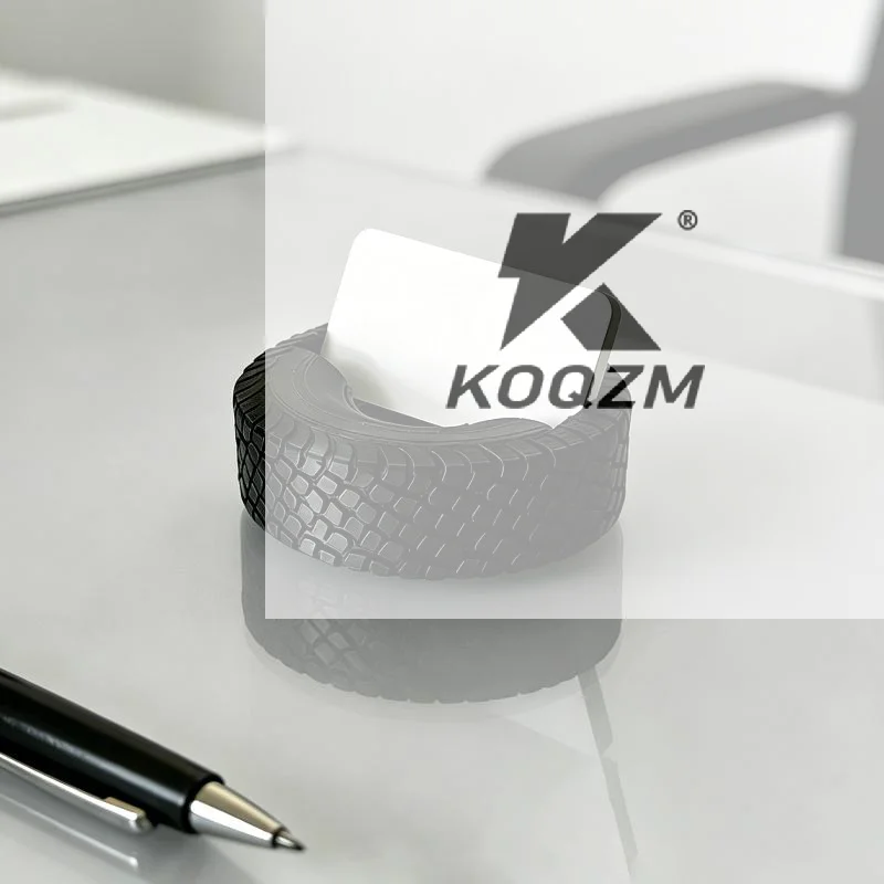 Caja para Tarjetas de Visita que Muestra Creatividad, Porta Tarjetas de Visita en Forma de Neumático, Soporte Duradero para Exhibición de Tarjetas de Visita, Regalo Familiar