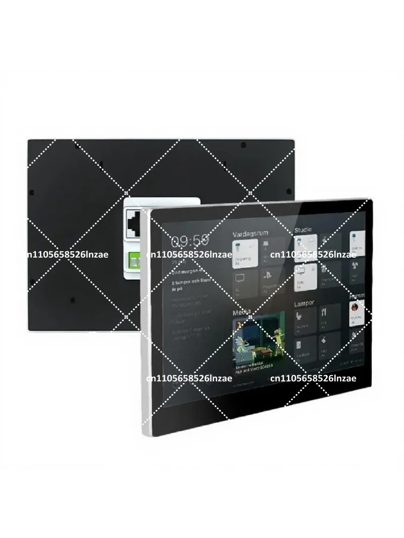 Smart Home 10 Inch IPS Touch Screen Landscape Display Android AIO POE Tablet In-Wall Mount