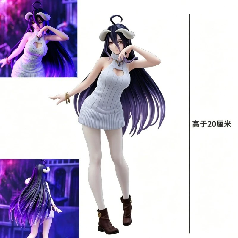 

Trendy toys figures ornaments King of the Dead Albedo 20CM woven dress Sexy beautiful girl Games anime peripherals gift toys