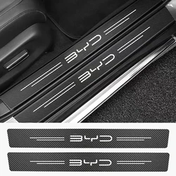 4pcs Car Door Car Fender Side Blade Badge Car Body Protective Metal Sticker For BYD ATTO 3 Yuan Qin Han TANG Plus DM-i Dolphin