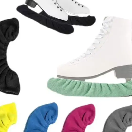 أغطية شفرات التزلج على الجليد للشكل/زلاجات هوكي الجليد S/M/L حماة مادة سميكة ناعمة ماصة للرطوبة إغلاق مرن