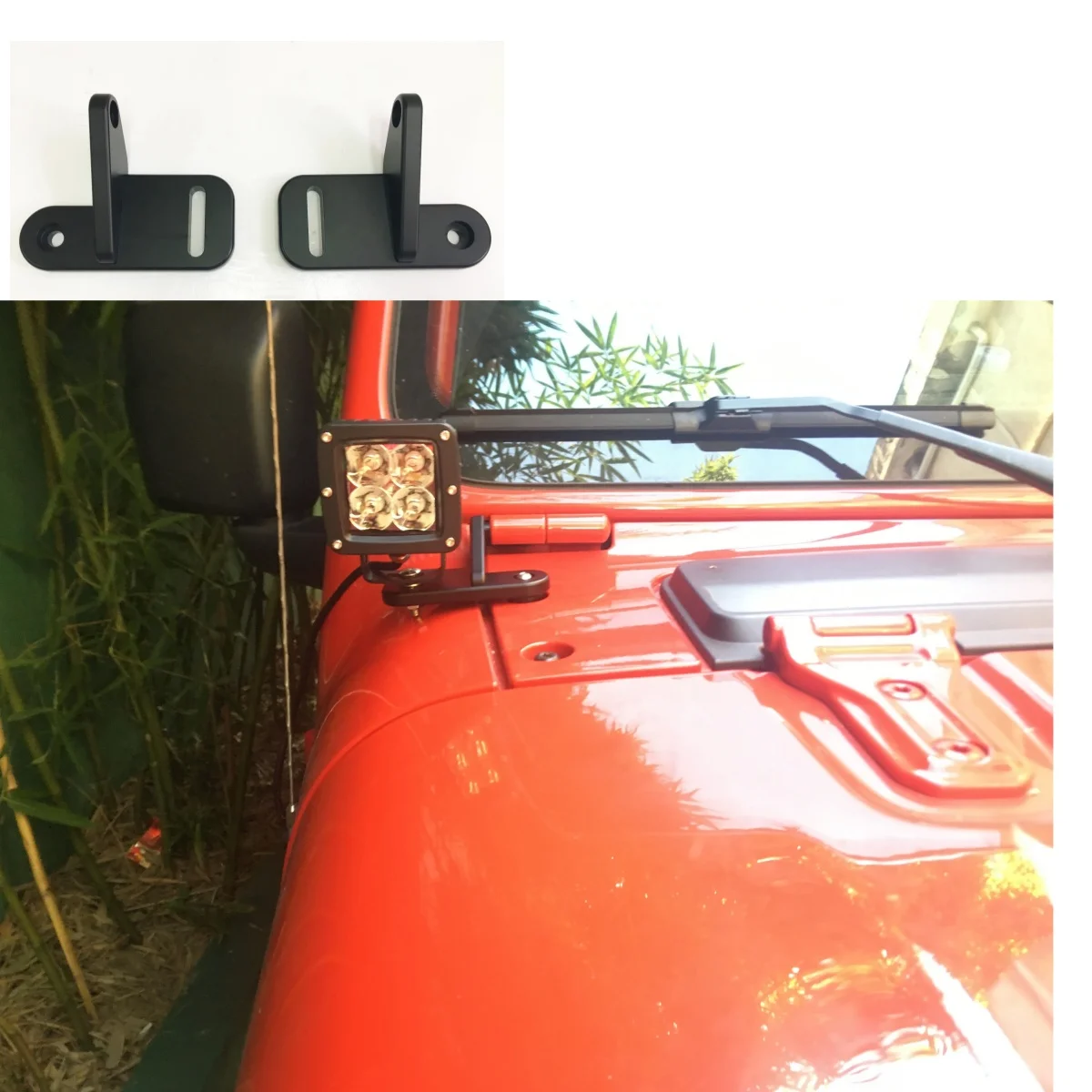 

JL JT Windshield LED Driving light Kit A-Pillar Auxiliary Light Bar for Jeep Wrangler JL 2018+ JT2020+