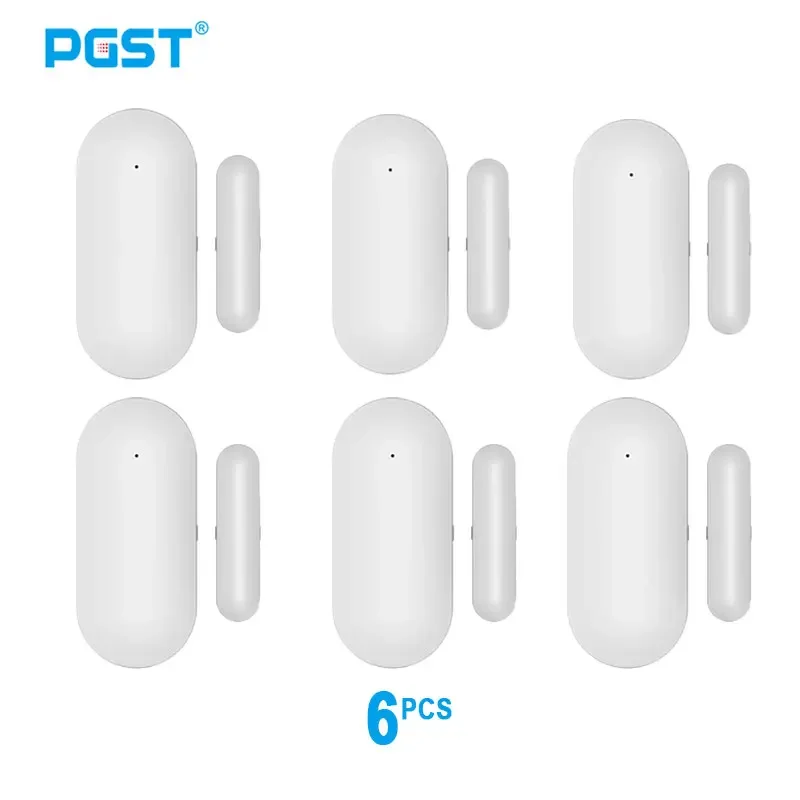 مستشعر مغناطيسي لاسلكي PGST 68R نظام إنذار للباب والنافذة RF 433 ميجا هرتز وضع الترميز لأمن المنزل