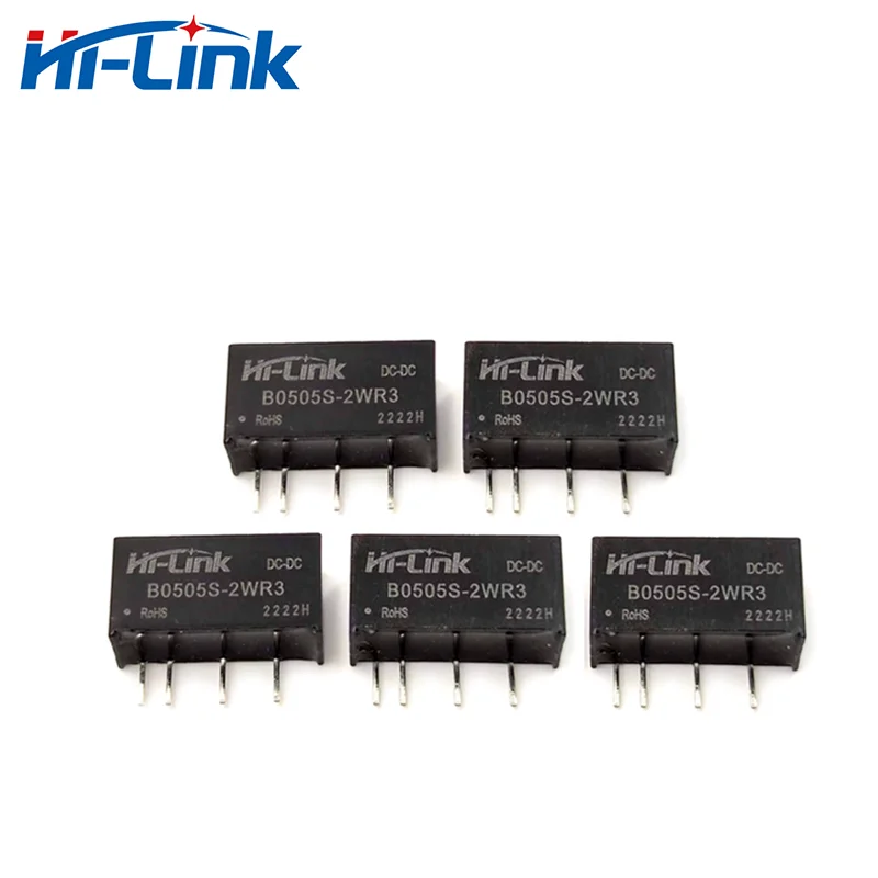 Hilink B0505S-2WR3 5V naar 3,3V/5V/9V/12V/15V/24V 2W DC DC Step-Down Boost-up Voedingsmodule Verstelbare Mini Voeding UL