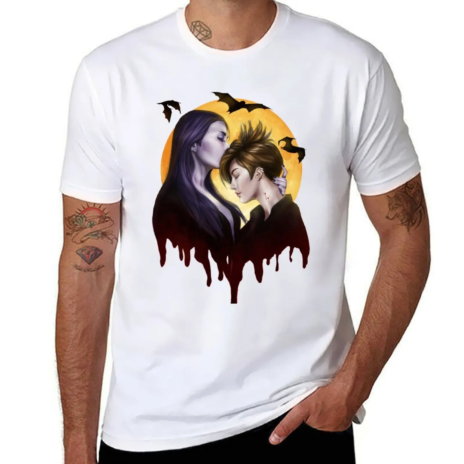 

Vampire Kiss T-Shirt funny t shirts man man t shirts for men t shirt for man 100 percent cotton T-Shirt