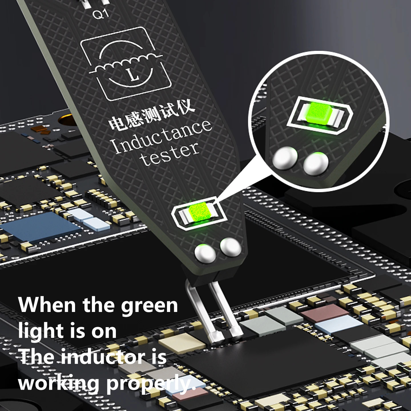 MAANT Inductance Tester Electromagnetic Induction Quick Investigation High Precision Strong Stability Motherboard Coil Tester