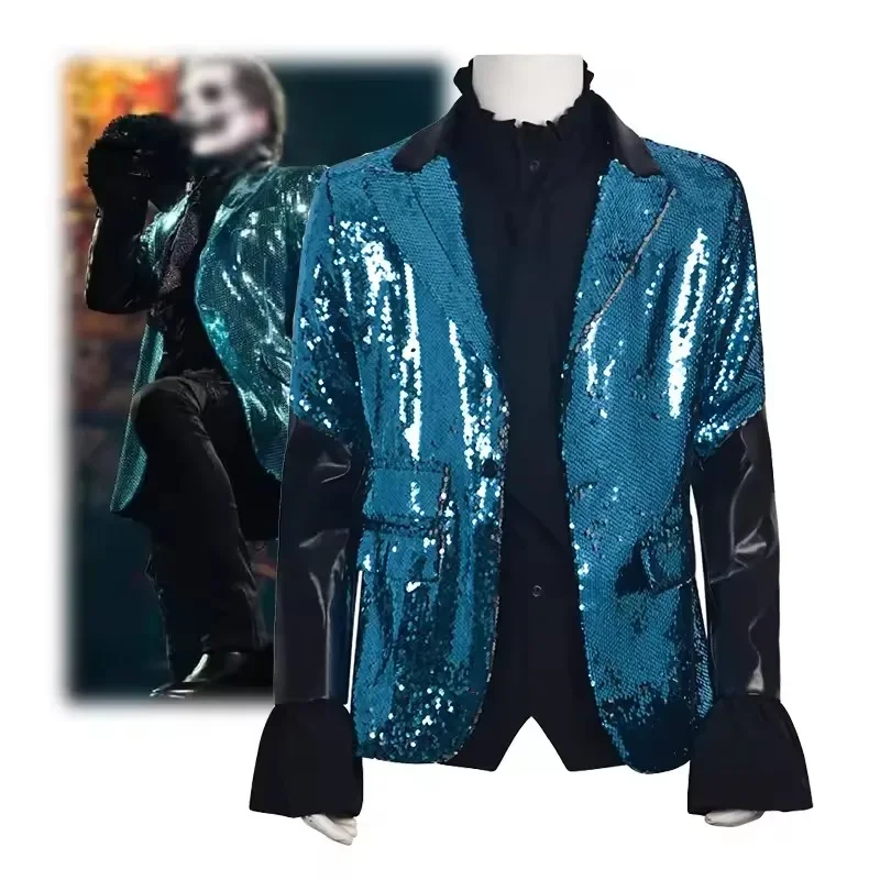 3 piezas de disfraces de cosplay de la banda Ghost para adultos, con abrigos rojos y azules, y chaqueta morada brillante, para fans, Halloween y Carnaval