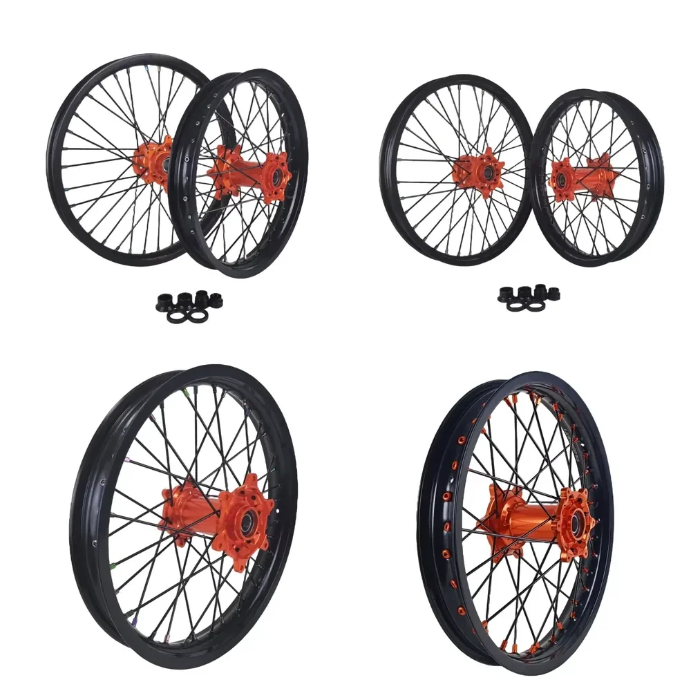 【2026 Popular】 Wholesale Fit MC XC 2018-2023 Years 18/19/21 Wheel Set Motorcycle Dirt Bike Supermoto Wheels Set
