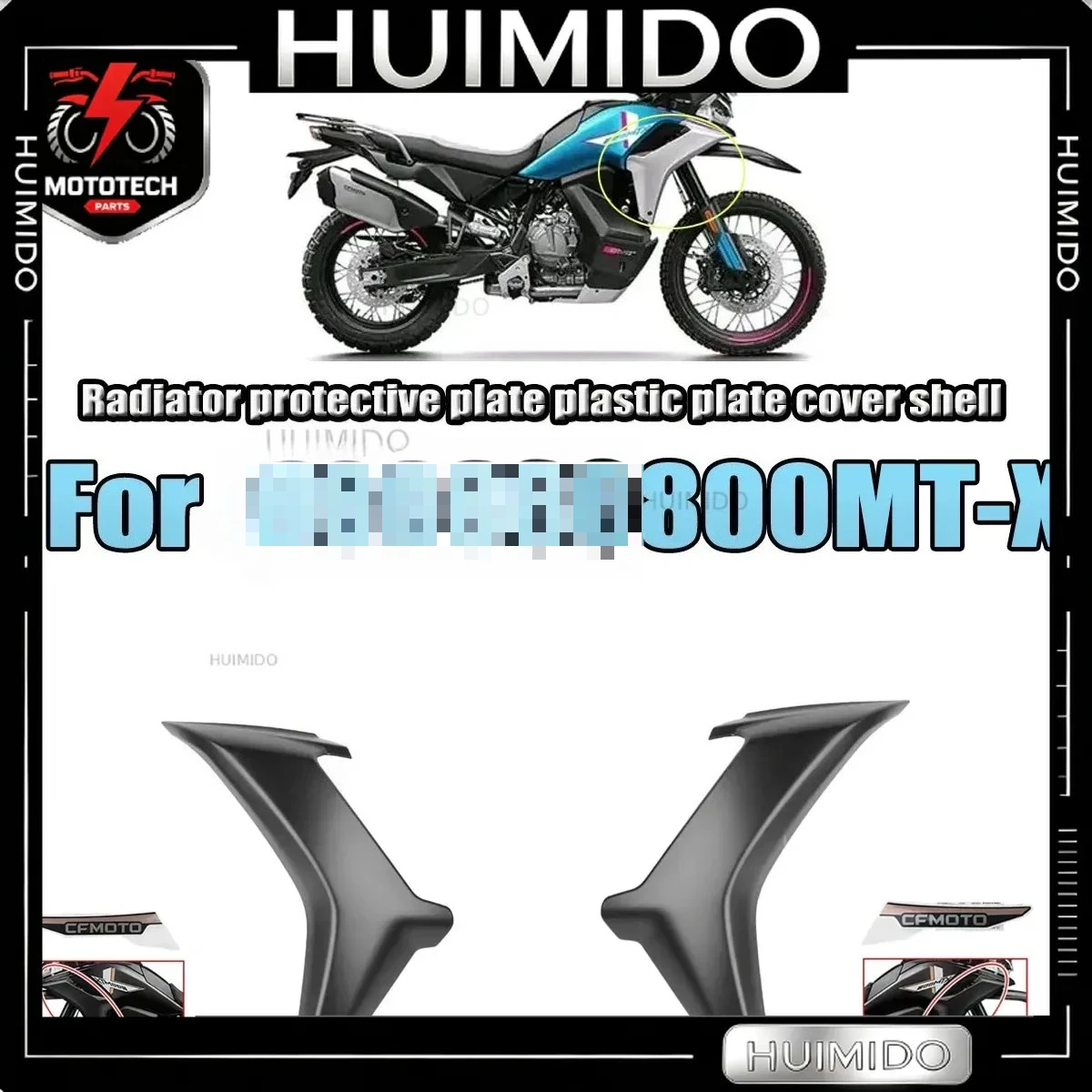 Fit For 800MTX MT-X800 800-11-11A motorcycle Radiator protective plate plastic plate cover shell
