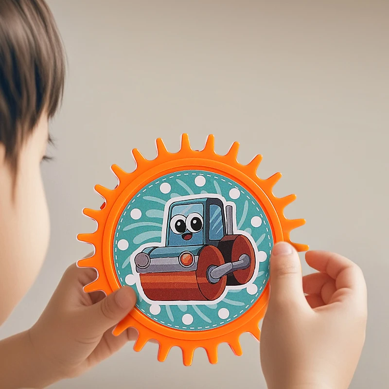 Creative Electric Gears Set Building Blocks DIY 3D Rotate Assembly Model Plastic Bricks Educational Toys For Children Gifts