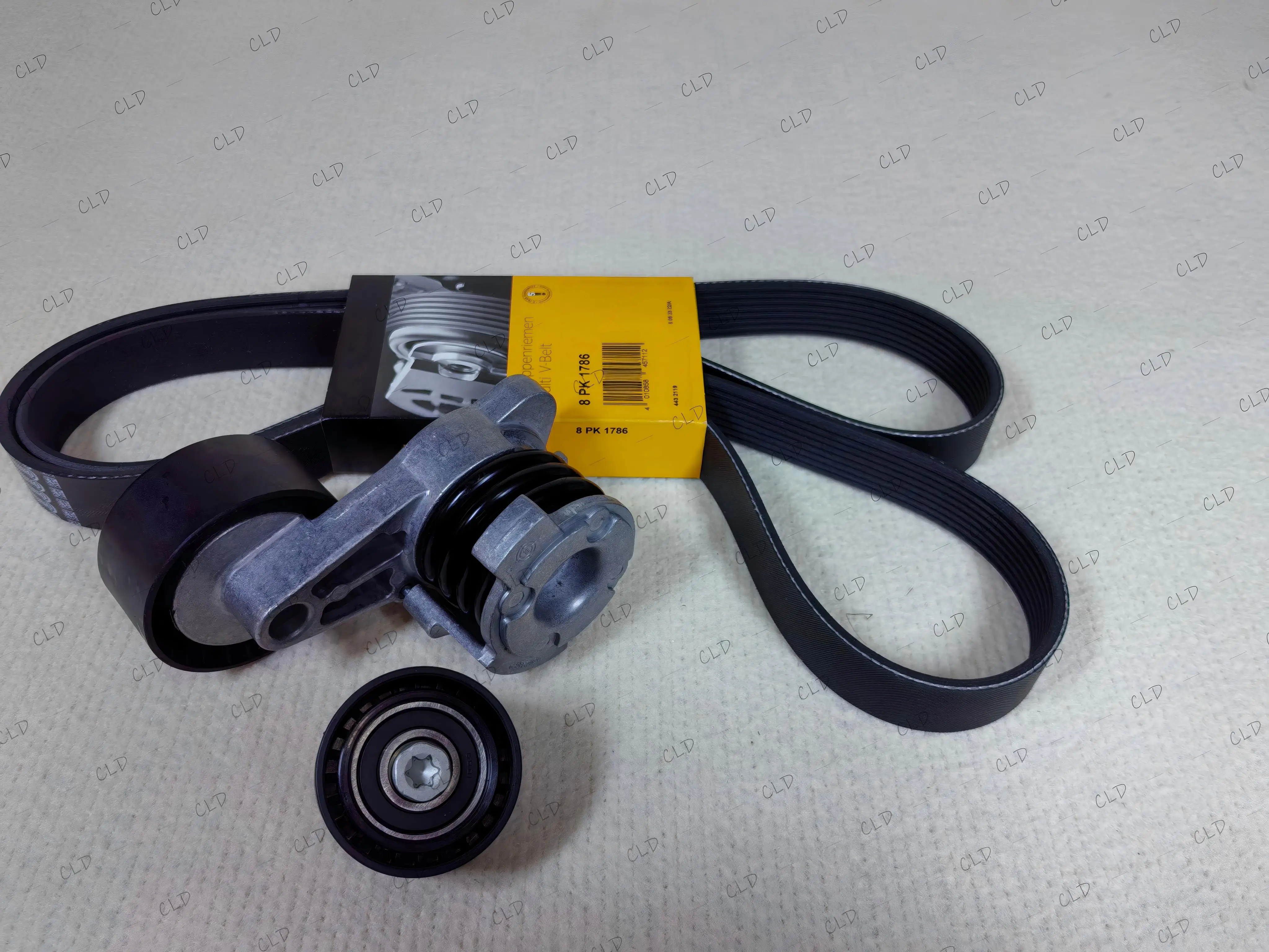 11288620022 11288620023 11287628658 (8PK1786) Belt Tensioner Idler Three Piece Set Guide Pulley For BMW N52 F18 F01 F02 F10 F2
