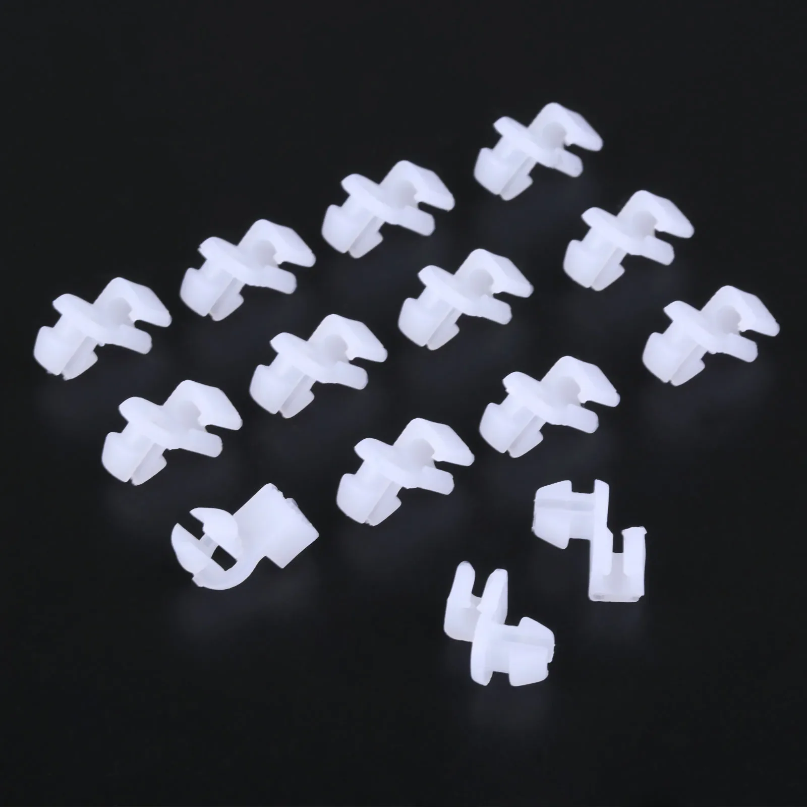 100Pcs M03 Auto Universal Plastic Door Round head Lock Rod Clip Side Fasteners Retainers Car Wire Clips